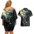 New Zealand Matariki Tupuarangi Couples Matching Off Shoulder Short Dress and Hawaiian Shirt Ngā Kai o te Rangi