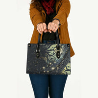 New Zealand Matariki Tupuarangi Leather Bag Ng Kai o te Rangi LT9 Black - Polynesian Pride
