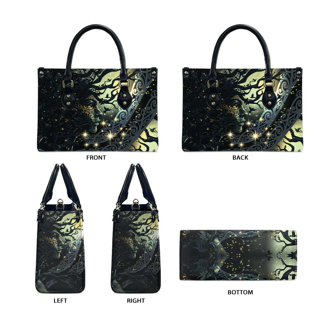 New Zealand Matariki Tupuarangi Leather Bag Ng Kai o te Rangi LT9 - Polynesian Pride