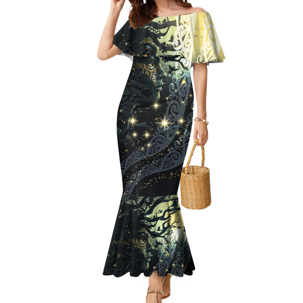 New Zealand Matariki Tupuarangi Mermaid Dress Ngā Kai o te Rangi