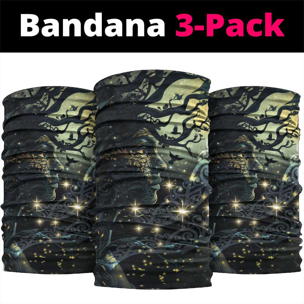 New Zealand Matariki Tupuarangi Neck Gaiter Ng Kai o te Rangi LT9 package One Size: 25*50cm Black - Polynesian Pride