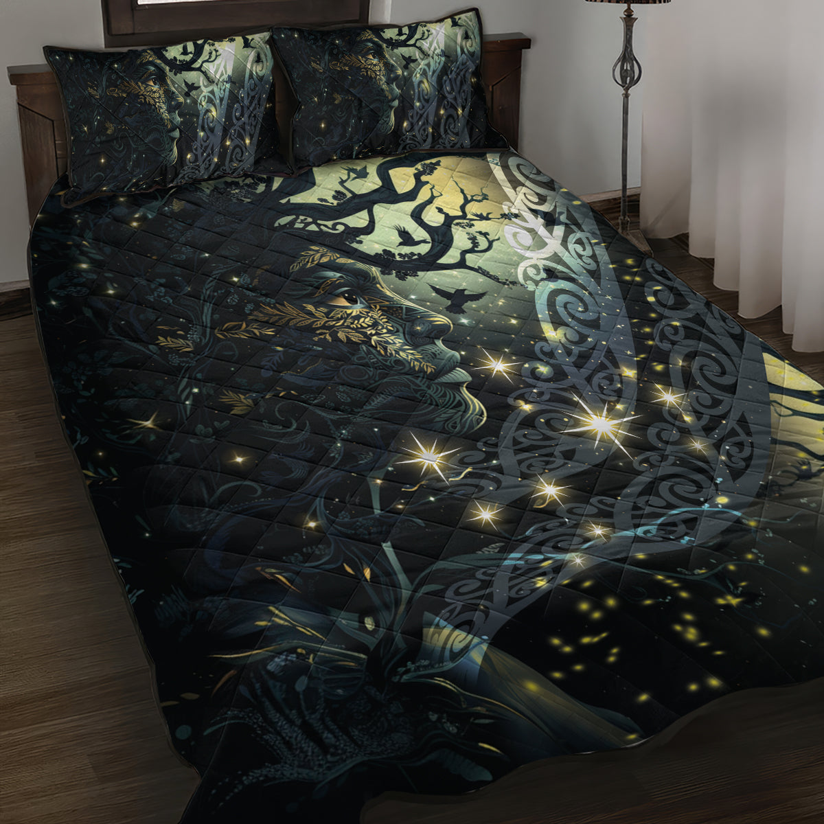 New Zealand Matariki Tupuarangi Quilt Bed Set Ngā Kai o te Rangi