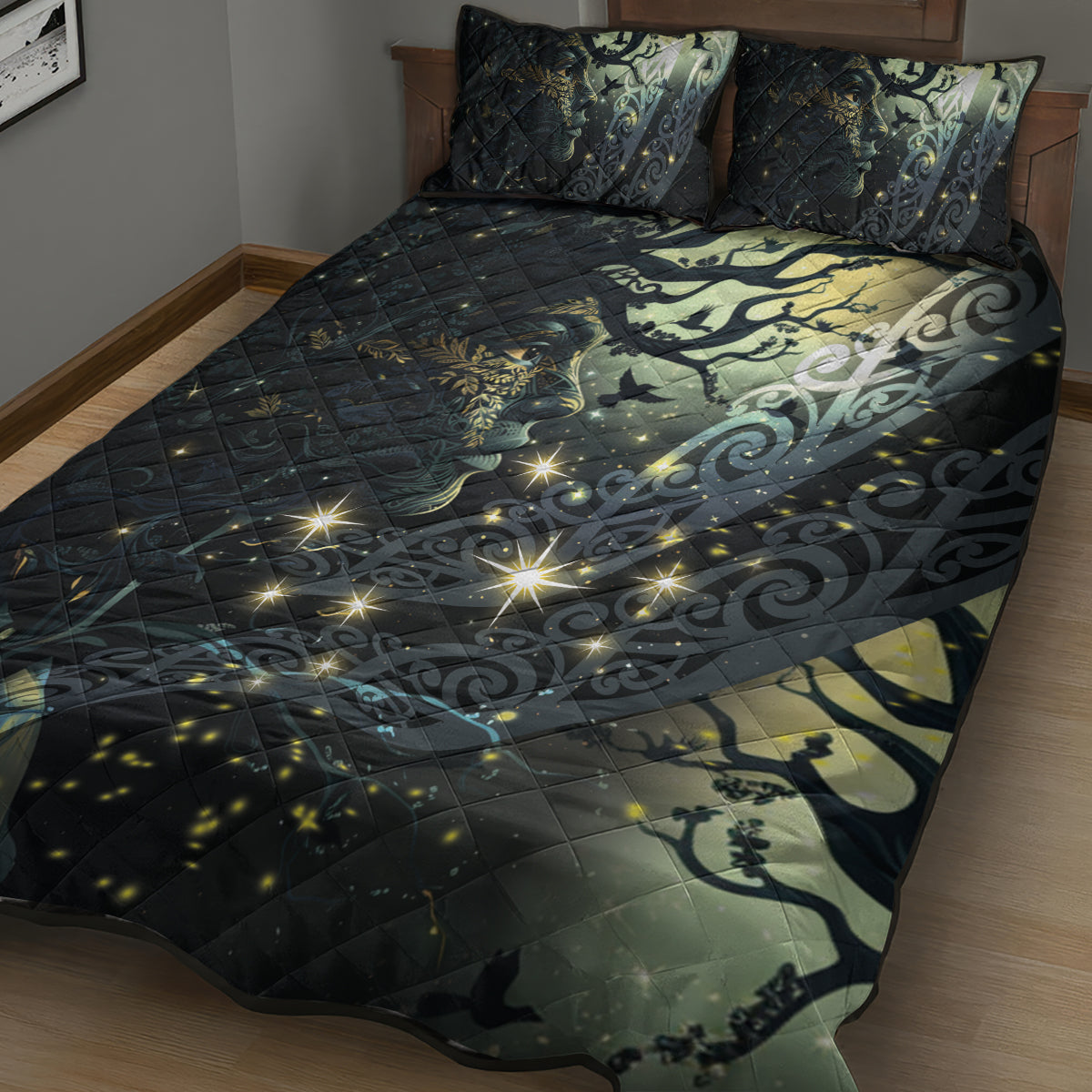 New Zealand Matariki Tupuarangi Quilt Bed Set Ng Kai o te Rangi LT9 - Polynesian Pride