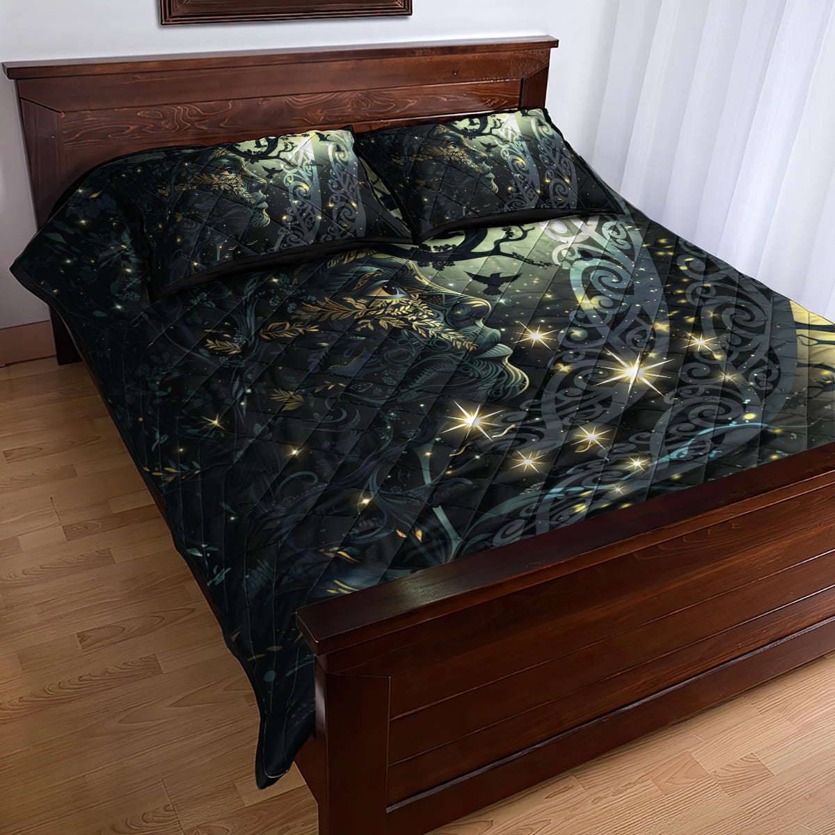 New Zealand Matariki Tupuarangi Quilt Bed Set Ng Kai o te Rangi LT9 - Polynesian Pride