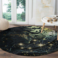 New Zealand Matariki Tupuarangi Round Carpet Ng Kai o te Rangi LT9 - Polynesian Pride