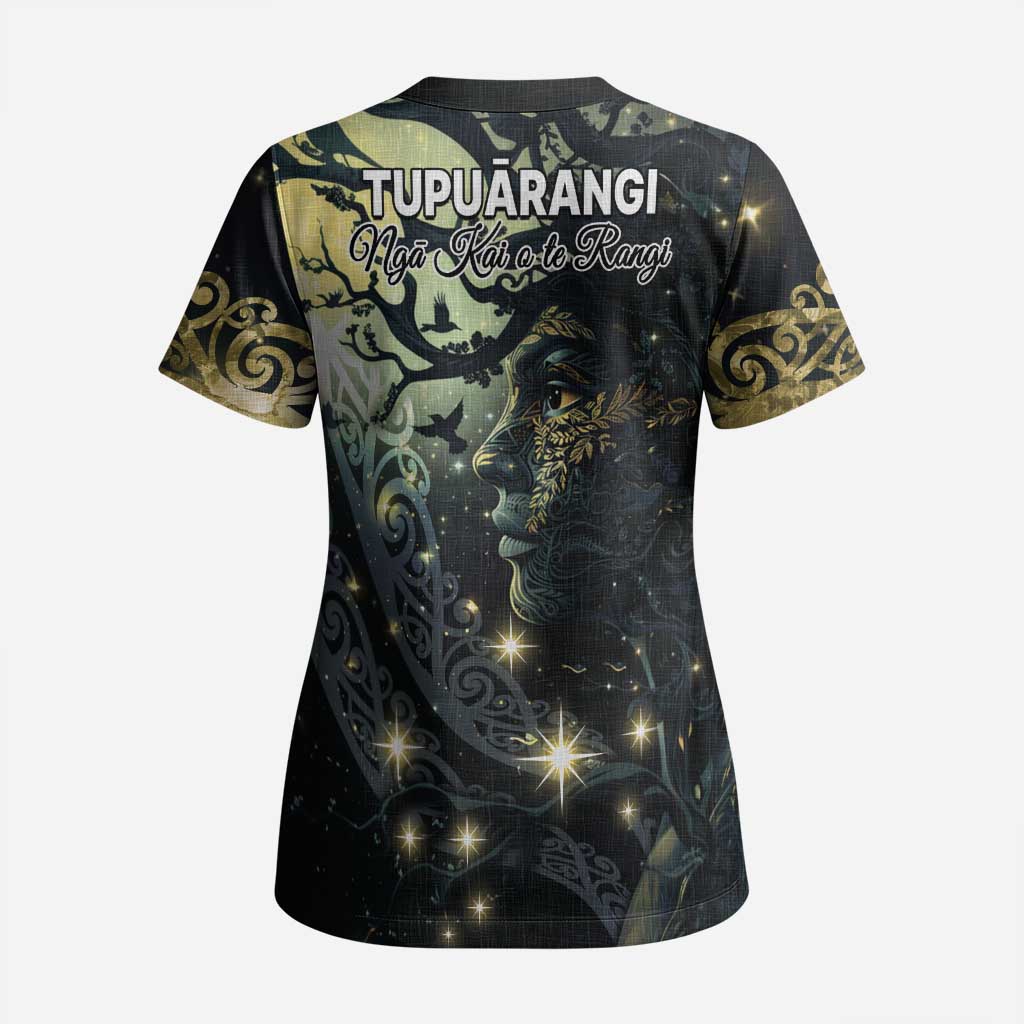 New Zealand Matariki Tupuarangi Scrub Top Ng Kai o te Rangi LT9 - Polynesian Pride