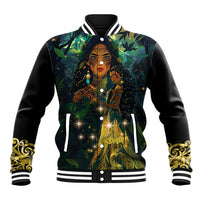 New Zealand Matariki Baseball Jacket Rongo Mori Wellbeing and Good Luck LT9 Unisex Art - Polynesian Pride