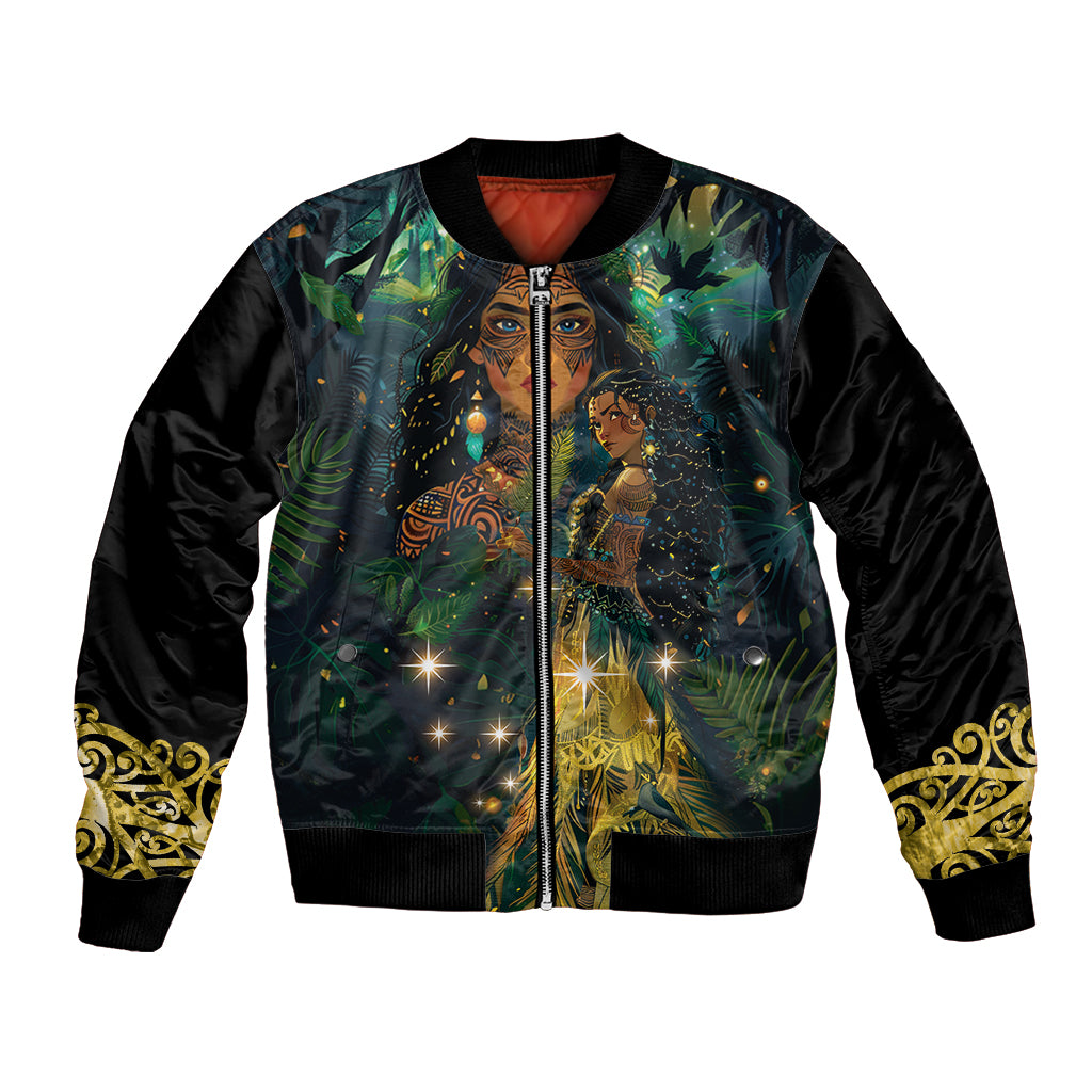 New Zealand Matariki Bomber Jacket Rongoā Māori Wellbeing and Good Luck