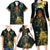 New Zealand Matariki Family Matching Long Sleeve Bodycon Dress and Hawaiian Shirt Rongoā Māori Wellbeing and Good Luck