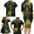 New Zealand Matariki Family Matching Long Sleeve Bodycon Dress and Hawaiian Shirt Rongoā Māori Wellbeing and Good Luck