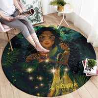 New Zealand Matariki Round Carpet Rongo Mori Wellbeing and Good Luck LT9 - Polynesian Pride