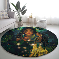 New Zealand Matariki Round Carpet Rongo Mori Wellbeing and Good Luck LT9 - Polynesian Pride