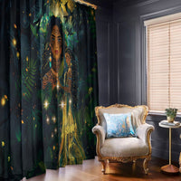 New Zealand Matariki Window Curtain Rongo Mori Wellbeing and Good Luck LT9 - Polynesian Pride