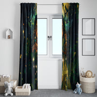 New Zealand Matariki Window Curtain Rongo Mori Wellbeing and Good Luck LT9 - Polynesian Pride