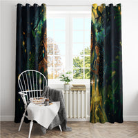 New Zealand Matariki Window Curtain Rongo Mori Wellbeing and Good Luck LT9 - Polynesian Pride