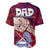 Dads Day American Samoa Baseball Jersey Dad Ou Te Alofa Ia Te Oe Tama - Polynesian Flowers Tribal LT9 - Polynesian Pride