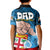 Dads Day Fiji Kid Polo Shirt Dad Au Lomani Iko - Polynesian Flowers Tribal LT9 - Polynesian Pride