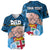 Personalised Dads Day Fiji Baseball Jersey Dad Au Lomani Iko - Polynesian Flowers Tribal LT9 - Polynesian Pride