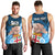 Personalised Dads Day Fiji Men Tank Top Dad Au Lomani Iko - Polynesian Flowers Tribal LT9 - Polynesian Pride