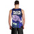 Dads Day Samoa Men Tank Top Dad Ou Te Alofa Ia Te Oe Tama - Blue Polynesian Flowers Tribal LT9 - Polynesian Pride