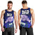 Dads Day Samoa Men Tank Top Dad Ou Te Alofa Ia Te Oe Tama - Blue Polynesian Flowers Tribal LT9 - Polynesian Pride