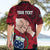 Personalised Fathers Day Polynesian Islands Samoa Hawaiian Shirt Dad Ou Te Alofa Ia Te Oe Tama - Red Polynesian Flowers Tribal LT9 - Polynesian Pride