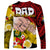 Dads Day Tonga Long Sleeve Shirt Dad Ofa lahi atu - Polynesian Flowers Tribal LT9 - Polynesian Pride