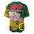 Dads Day Vanuatu Baseball Jersey Dad Mi lavem yu - Polynesian Flowers Tribal LT9 - Polynesian Pride