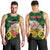 Personalised Dads Day Vanuatu Men Tank Top Dad Mi lavem yu - Polynesian Flowers Tribal LT9 - Polynesian Pride