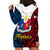 125th Independence Anniversary Philippines Hoodie Dress Polynesian Pilipinas Flag Style - Black LT9 - Polynesian Pride