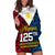 Personalised 125th Independence Anniversary Philippines Hoodie Dress Polynesian Pilipinas Flag Style - Black LT9 Black - Polynesian Pride