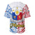 125th Independence Anniversary Philippines Baseball Jersey Polynesian Pilipinas Flag Style - White LT9 - Polynesian Pride