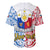 Personalised Polynesian Philippines Baseball Jersey Pilipinas Flag Style for 125th Independence Anniversary White LT9 - Polynesian Pride