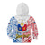 Personalised Polynesian Philippines Kid Hoodie Pilipinas Flag Style for 125th Independence Anniversary White LT9 - Polynesian Pride