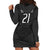 (Custom Text And Number) New Zealand Rugby Hoodie Dress All Black Fern with Maori Tribal Pattern LT9 - Polynesian Pride