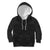 (Custom Text And Number) New Zealand Rugby Kid Hoodie All Black Fern with Maori Tribal Pattern LT9 Black - Polynesian Pride