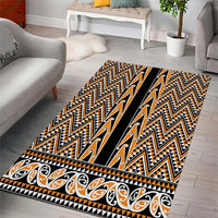 New Zealand Maori Niho Taniwha Area Rug Karaka Mangopare and Puhoro Pattern LT9 - Polynesian Pride