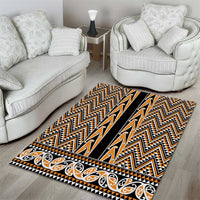 New Zealand Maori Niho Taniwha Area Rug Karaka Mangopare and Puhoro Pattern LT9 - Polynesian Pride
