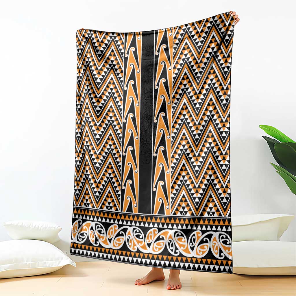 New Zealand Maori Niho Taniwha Blanket Karaka Mangopare and Puhoro Pattern LT9 - Polynesian Pride