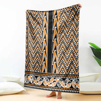 New Zealand Maori Niho Taniwha Blanket Karaka Mangopare and Puhoro Pattern LT9 - Polynesian Pride