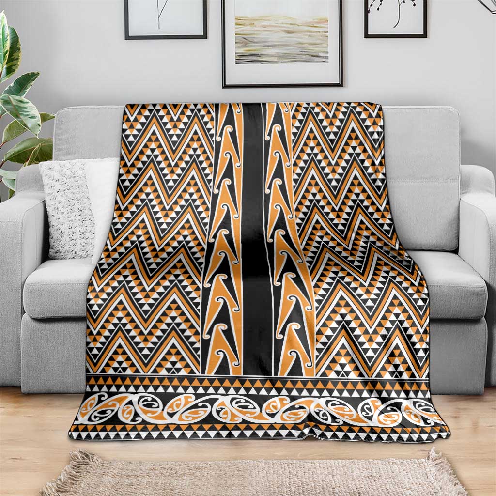 New Zealand Maori Niho Taniwha Blanket Karaka Mangopare and Puhoro Pattern LT9 - Polynesian Pride