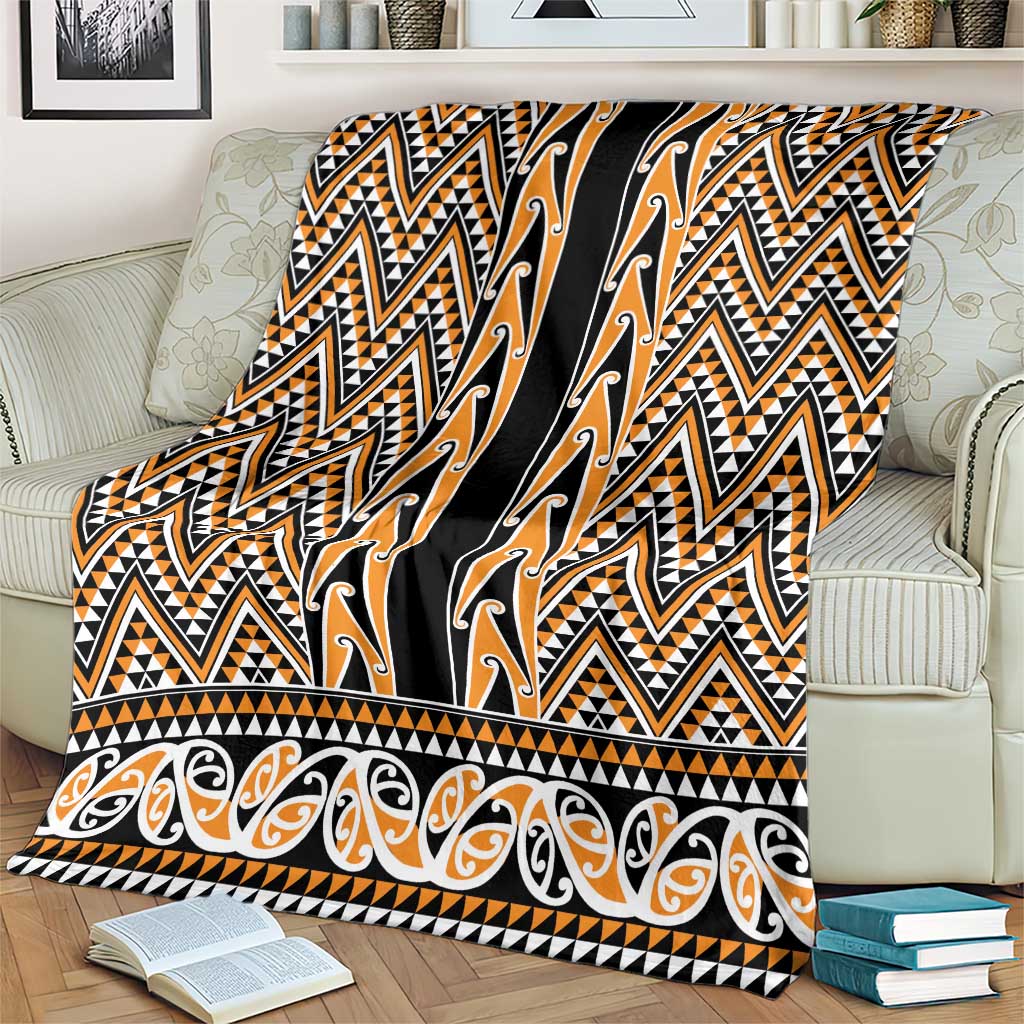 New Zealand Maori Niho Taniwha Blanket Karaka Mangopare and Puhoro Pattern LT9 - Polynesian Pride