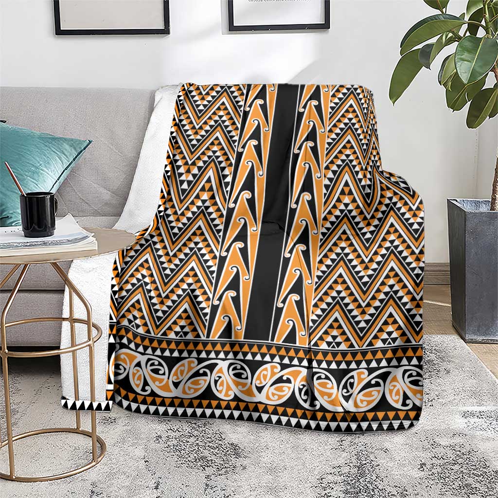 New Zealand Maori Niho Taniwha Blanket Karaka Mangopare and Puhoro Pattern LT9 - Polynesian Pride