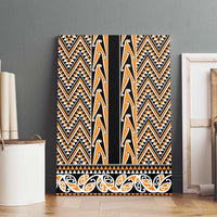 New Zealand Maori Niho Taniwha Canvas Wall Art Karaka Mangopare and Puhoro Pattern LT9 - Polynesian Pride