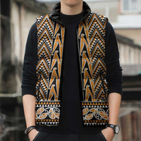 New Zealand Maori Niho Taniwha Sleeveless Puffer Jacket Karaka Mangopare and Puhoro Pattern LT9 - Polynesian Pride