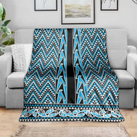 New Zealand Maori Niho Taniwha Blanket Kikorangi Mangopare and Puhoro Pattern LT9 - Polynesian Pride