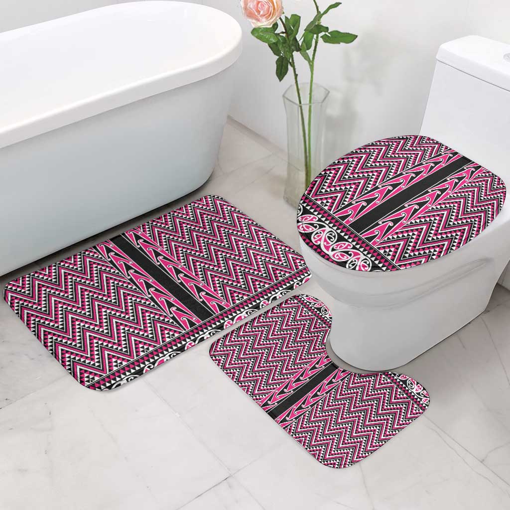 New Zealand Maori Niho Taniwha Bathroom Set Mawhero Mangopare and Puhoro Pattern LT9 - Polynesian Pride