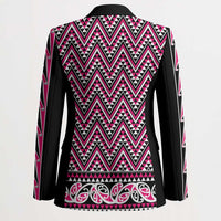 New Zealand Maori Niho Taniwha Blazer Mawhero Mangopare and Puhoro Pattern LT9 - Polynesian Pride
