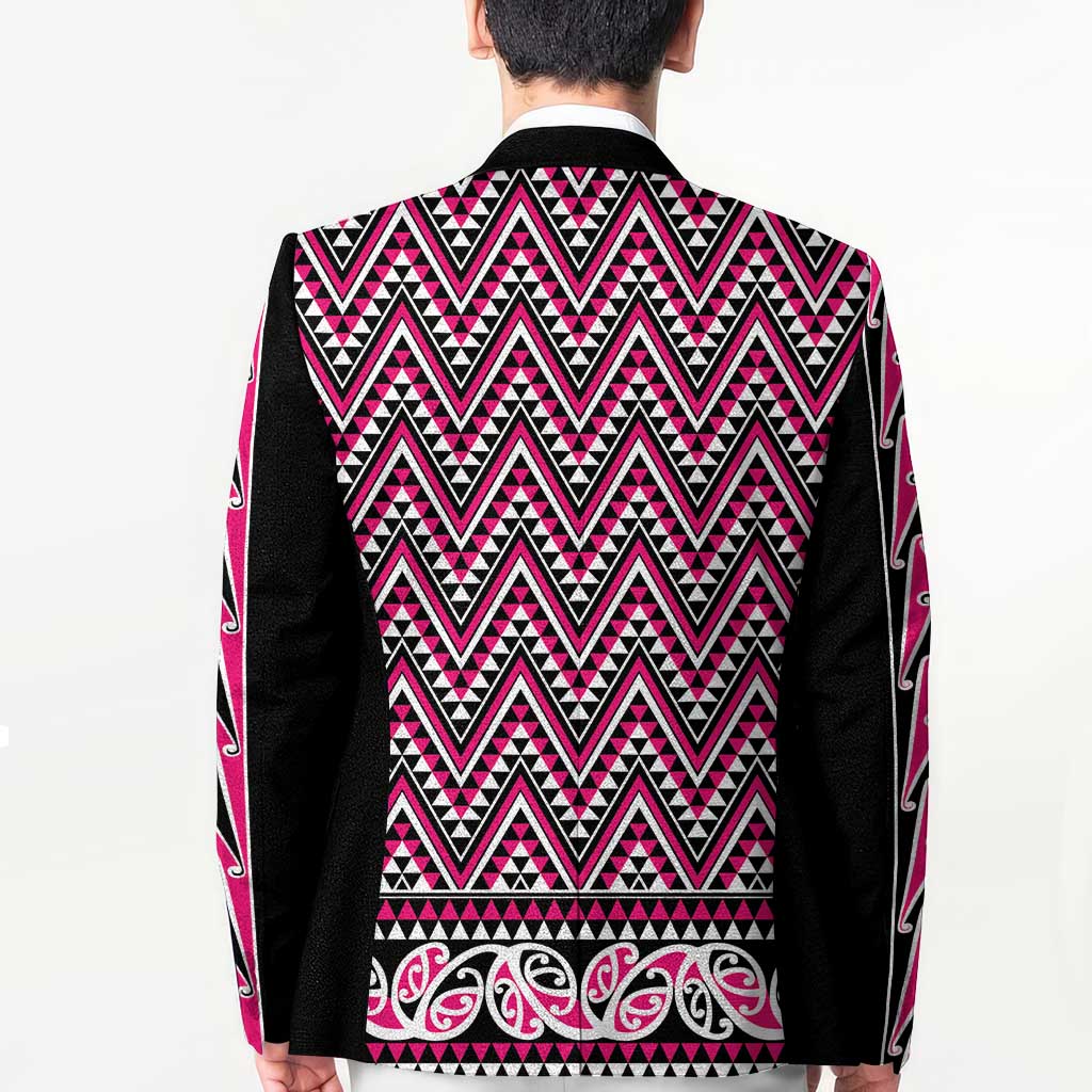 New Zealand Maori Niho Taniwha Blazer Mawhero Mangopare and Puhoro Pattern LT9 - Polynesian Pride