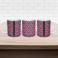 New Zealand Maori Niho Taniwha Ceramic Mug Mawhero Mangopare and Puhoro Pattern LT9 - Polynesian Pride